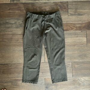 Lululemon On the Fly Crop Pant, Dark Olive